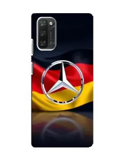 Чехол для Blackview A100 с картинкой «Mercedes — флаг Германии»