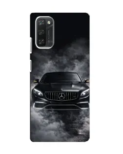 Чехол для Blackview A100 с картинкой «Mercedes в дыму»
