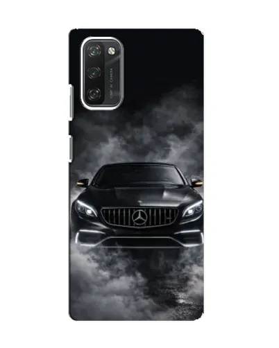 Чехол для Blackview A100 с картинкой «Mercedes в дыму»