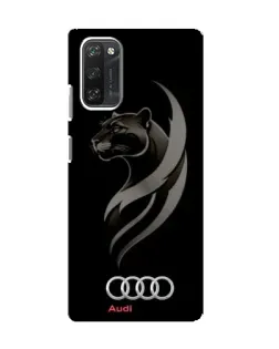 Чехол для Blackview A100 с картинкой «Графика — пантера и Audi»