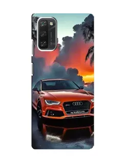 Чехол для Blackview A100 с картинкой «Audi — закат»