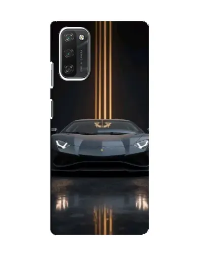 Чехол для Blackview A100 с картинкой «Lamborghini золотые линии»