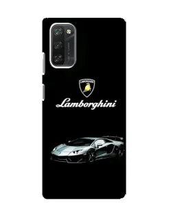 Чехол для Blackview A100 с картинкой «Логотип Lamborghini классика»