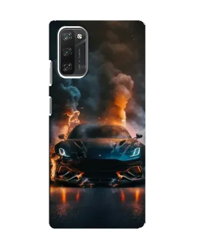 Чехол для Blackview A100 с картинкой «Lamborghini дымная эстетика»