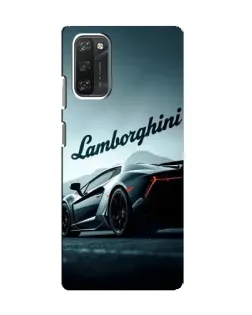 Чехол для Blackview A100 с картинкой «Классическая надпись Lamborghini»