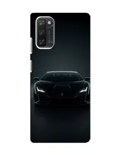 Чехол для Blackview A100 с картинкой «Черный Lamborghini Aventador»