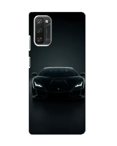 Чехол для Blackview A100 с картинкой «Черный Lamborghini Aventador»