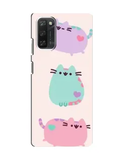 Чехол для Blackview A100 с картинкой «Pusheen трио»