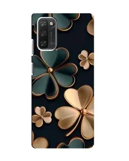 Чехол для Blackview A100 с картинкой «Клевер в золоте»