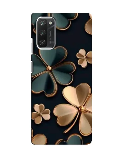 Чехол для Blackview A100 с картинкой «Клевер в золоте»