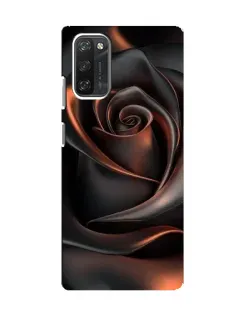 Чехол для Blackview A100 с картинкой «Шелковая черная роза»