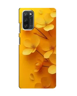 Чехол для Blackview A100 с картинкой «Золотые лепестки»