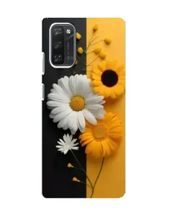 Чехол для Blackview A100 с картинкой «Подсолнух и ромашка»