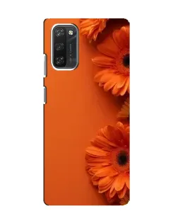 Чехол для Blackview A100 с картинкой «Оранжевые герберы»