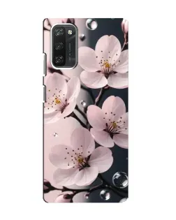 Чехол для Blackview A100 с картинкой «Нежная сакура и капли»