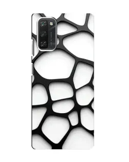 Чохол для Blackview A100 з картинкою «Біла об'ємна сітка»
