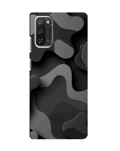 Чехол для Blackview A100 с картинкой «Темный абстрактный камуфляж»