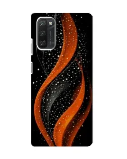 Чехол для Blackview A100 с картинкой «Огненная звездная волна»