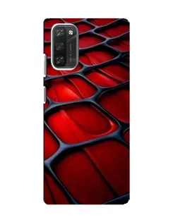 Чехол для Blackview A100 с картинкой «Красная глянцевая сетка»