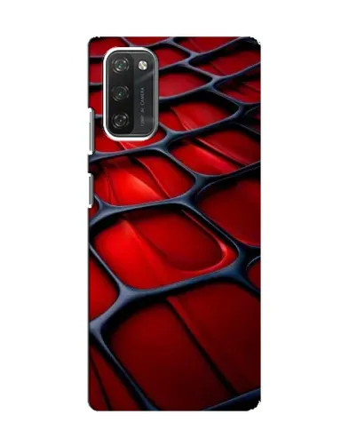 Чехол для Blackview A100 с картинкой «Красная глянцевая сетка»