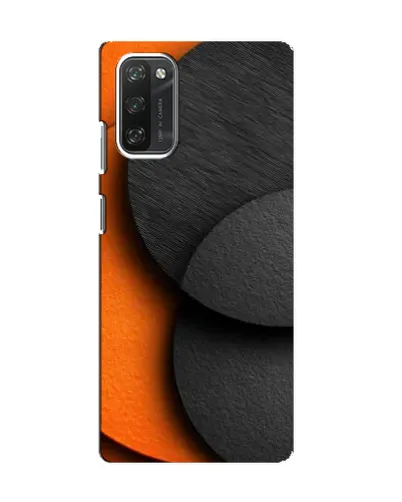 Чехол для Blackview A100 с картинкой «Геометрия оранжевых кругов»