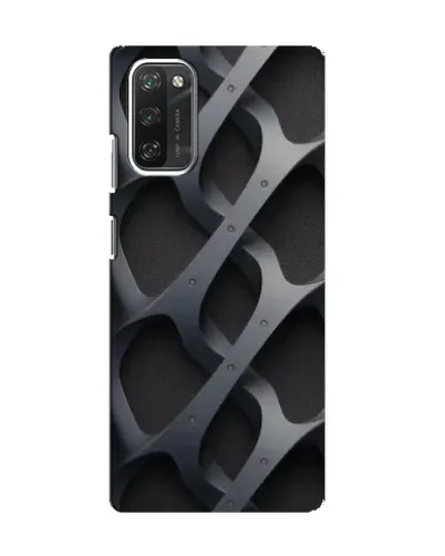 Чехол для Blackview A100 с картинкой «Объемное серое плетение»