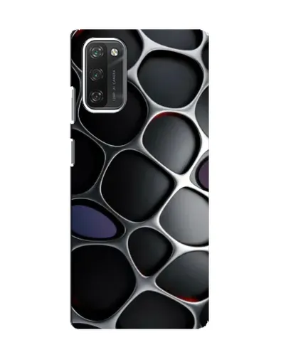 Чехол для Blackview A100 с картинкой «Объемная темная решетка»