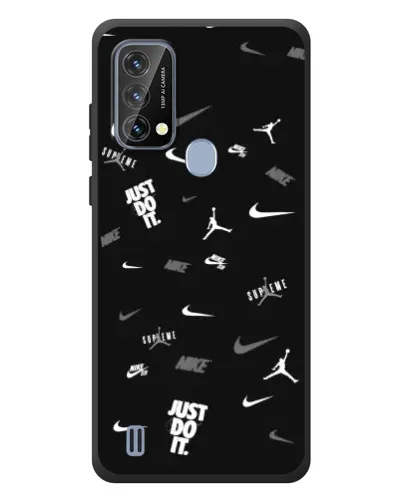 Чохол для Blackview A50 з картинкою «Nike Black Pattern»