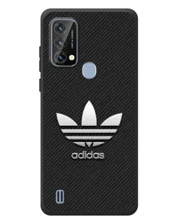 Чехол для Blackview A50 с картинкой «Adidas Карбоновая текстура»