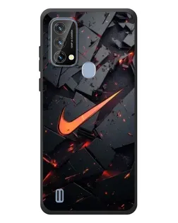 Чохол для Blackview A50 з картинкою «Nike — ефект розломів»