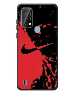Чохол для Blackview A50 з картинкою «Червоні бризки Nike»