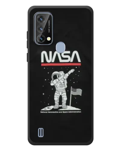 Чохол для Blackview A50 з картинкою «NASA — крокуємо по Місяцю» Чохол для Blackview A50 з картинкою «NASA — крокуємо по Місяцю»