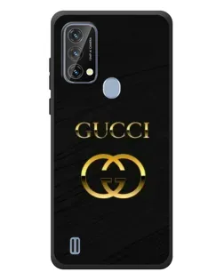 Чохол для Blackview A50 з картинкою «Золотий логотип Gucci»