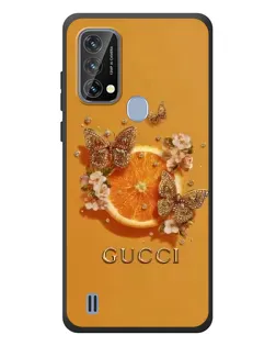 Чохол для Blackview A50 з картинкою «Gucci — золоті метелики»