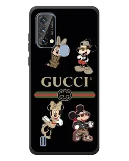 Чохол для Blackview A50 з картинкою «Gucci — герої Disney та монограма»