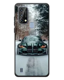 Чохол для Blackview A50 з картинкою «BMW у зимовому лісі»