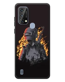 Чохол для Blackview A50 з картинкою «PUBG — вогняний силует»