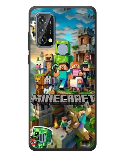 Чехол для Blackview A50 с картинкой «Замок Minecraft»