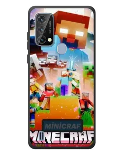 Чехол для Blackview A50 с картинкой «Minecraft герои игры»