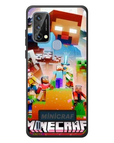 Чехол для Blackview A50 с картинкой «Minecraft герои игры»