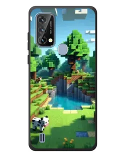 Чехол для Blackview A50 с картинкой «Minecraft летний день»