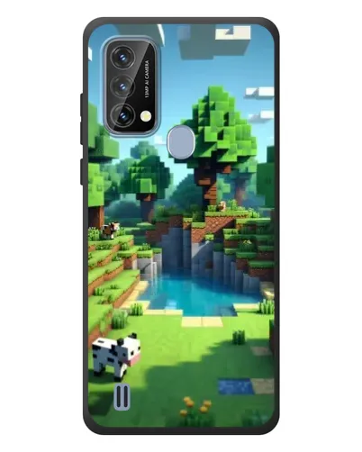 Чехол для Blackview A50 с картинкой «Minecraft летний день»