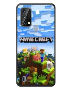 Чехол для Blackview A50 с картинкой «Minecraft классический мир»