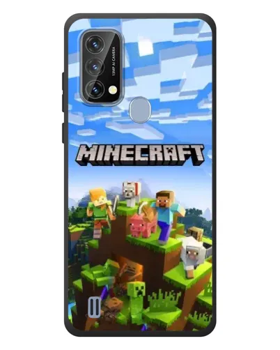 Чехол для Blackview A50 с картинкой «Minecraft классический мир»