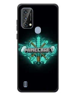Чехол для Blackview A50 с картинкой «Minecraft Diamond лого»