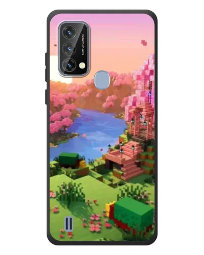 Чехол для Blackview A50 с картинкой «Розовое дерево Minecraft»