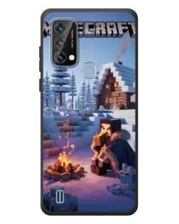 Чехол для Blackview A50 с картинкой «Зимний Minecraft»