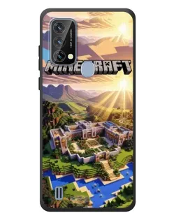Чехол для Blackview A50 с картинкой «Minecraft панорама»