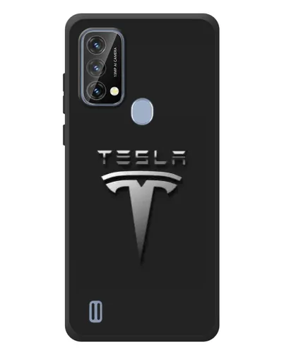Чохол для Blackview A50 з картинкою «Сталевий логотип Tesla»