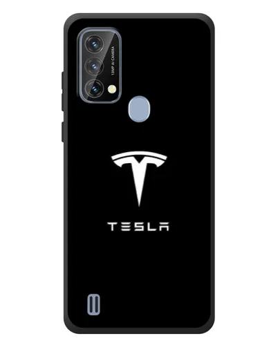 Чохол для Blackview A50 з картинкою «Tesla White Logo»